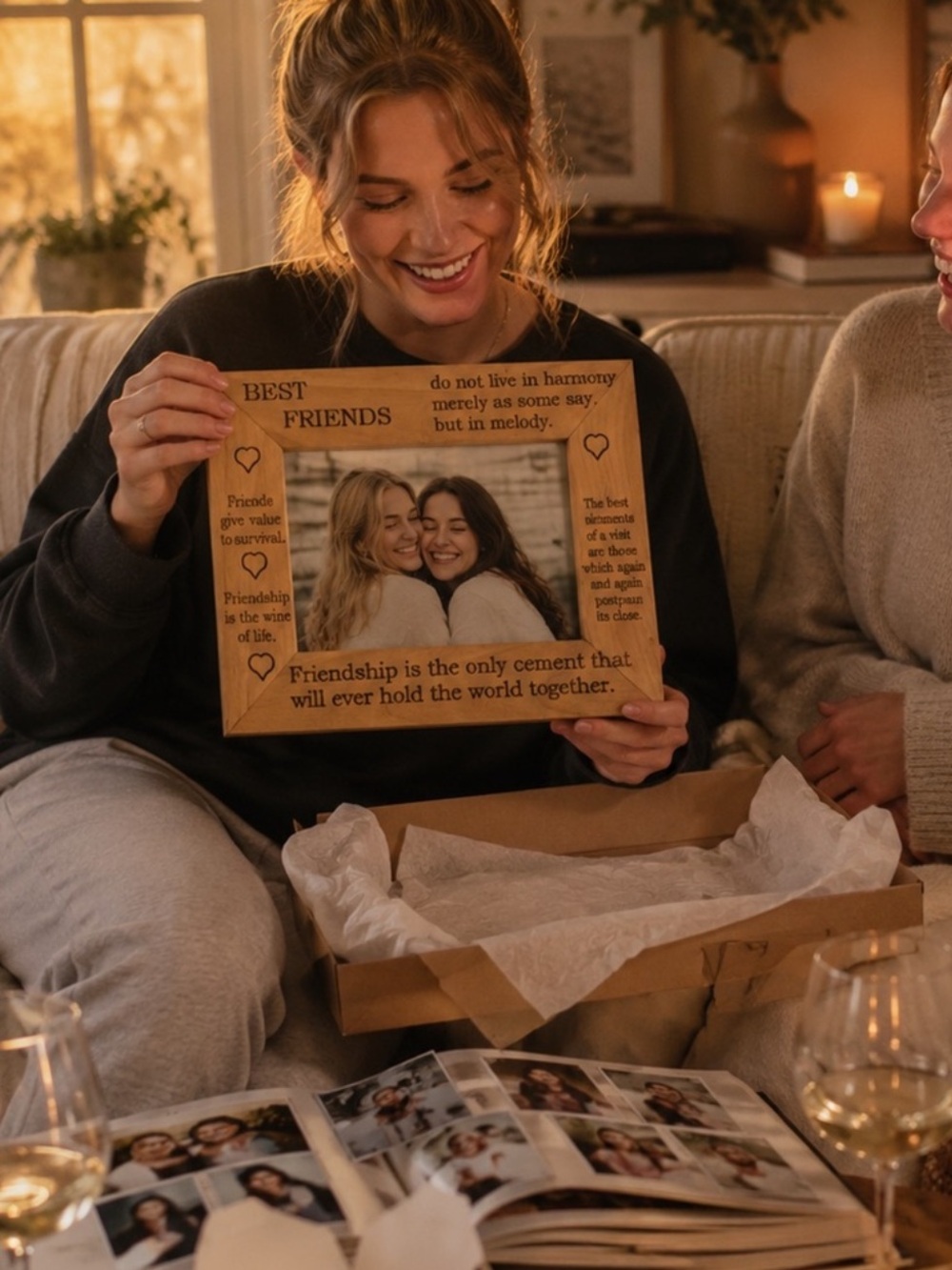 Best Friend Picture Frame | Engraved Friendship Quote | Gift for Best Friend
